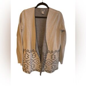 Duluth Beige Geometric Cardigan